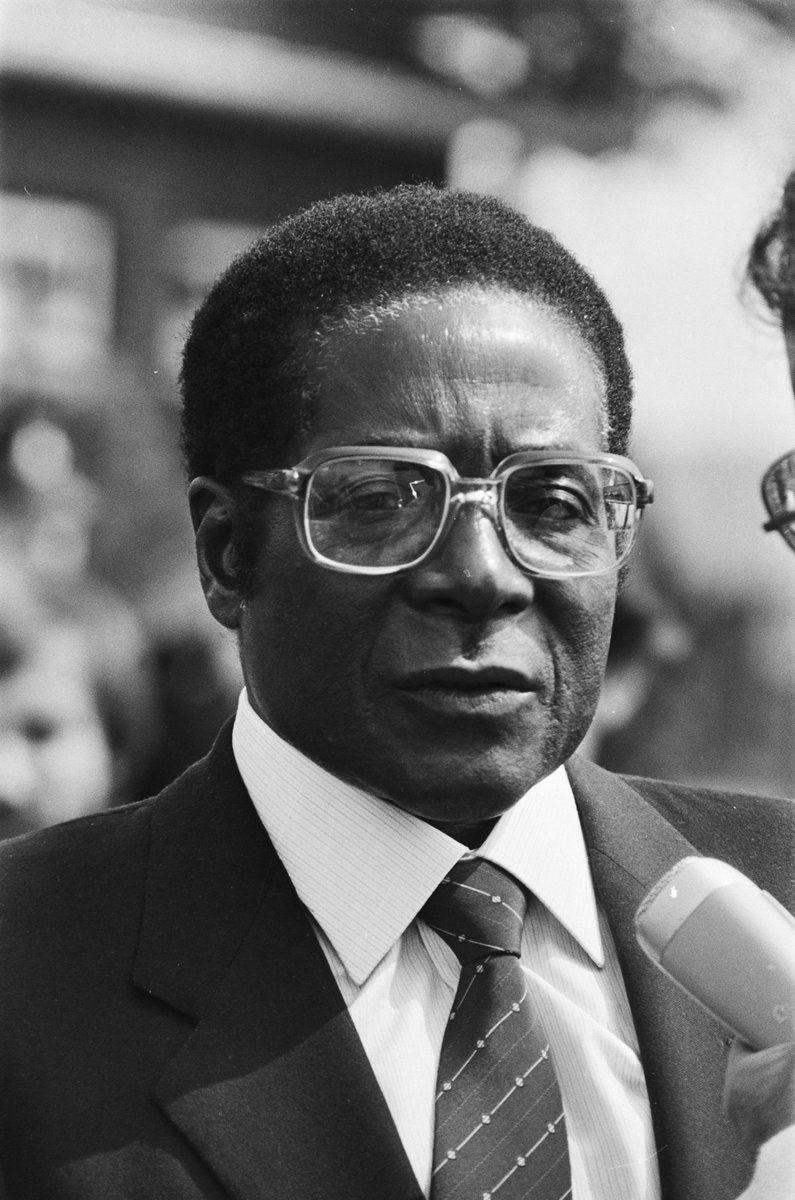 HSHRAW's tweet photo. Dear President Robert Gabriel Mugabe,

We apologize for believing coward Zimbabweans when they blamed you. 

You were right in saying they exhibit slave mentality. They are refusing to work the land you fought for. 

Please forgive us. 

Yours in patriotism 
South Africans https://t.co/aDcLDToRWH