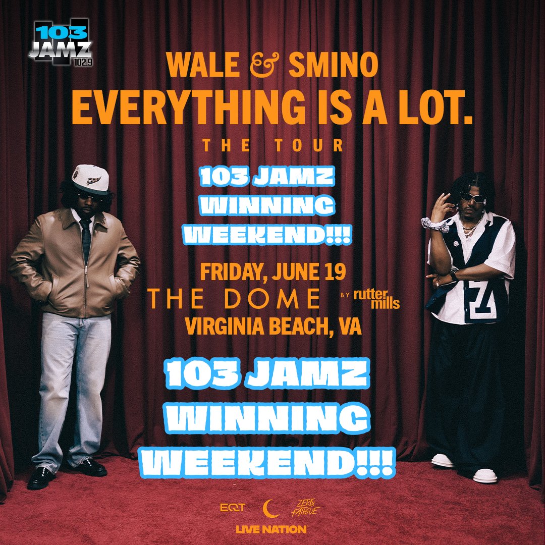 103JAMZRADIO's tweet photo. 🚨WINNING WEEKEND ALERT!!!🚨

This weekend only, open #103JAMZ on #iHeartRadio and tap the “CONTESTS” tab for your shot to see #Wale! 

Click: https://t.co/PsALOAxXhh https://t.co/U86ziAWEFO