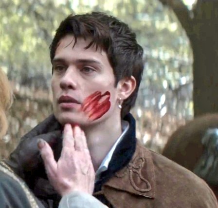 biggbadvampire's tweet photo. i like my man with some blood on him https://t.co/da0XTTJ0dz