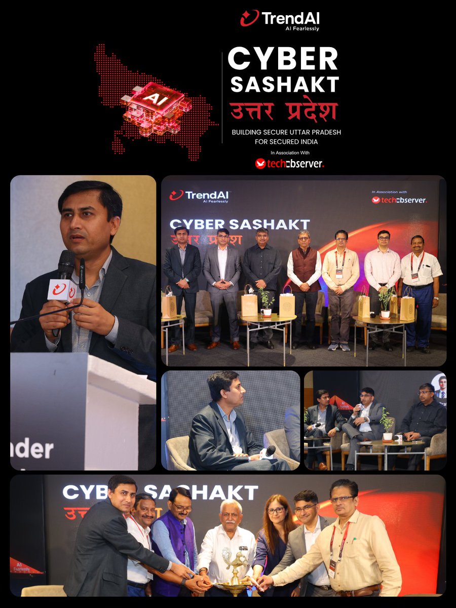 TechObservor's tweet photo. At Cyber Sashakt Uttar Pradesh in Lucknow, Mohd Ujaley, Editorial Director, Tech Observer Magazine, moderated a panel discussion on reimagining security for Uttar Pradesh’s digital infrastructure.

Learn more: https://t.co/nPfApZgV5n

@Ujale #ai #cybersecurity https://t.co/IYwyzyhMvE