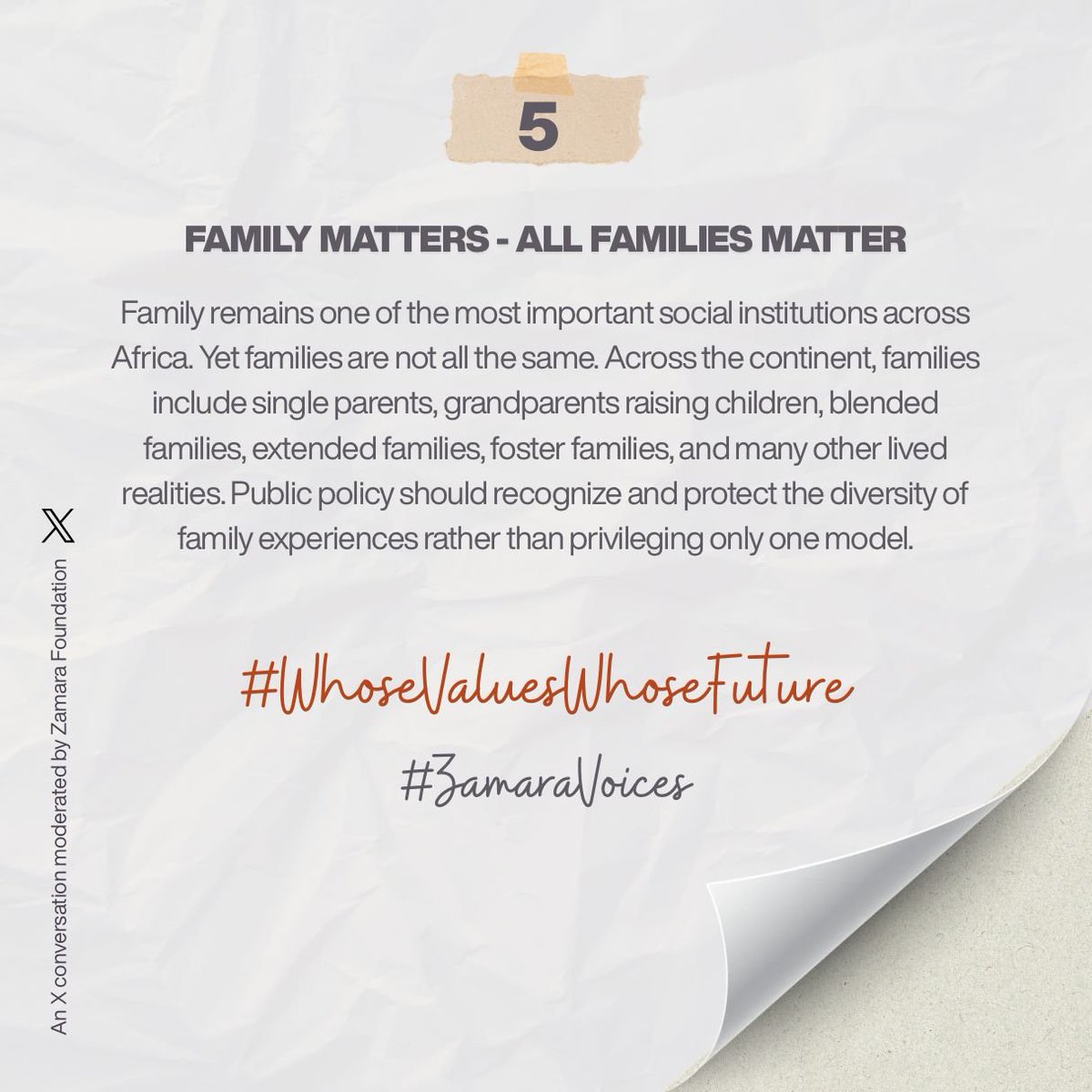 BrendaTarus1's tweet photo. Respecting African values also means respecting African people in all their diversity, experiences, and realities. #WhoseValuesWhoseFuture
#ZamaraVoices
@Zamara_fdn https://t.co/sLfDECUZk4