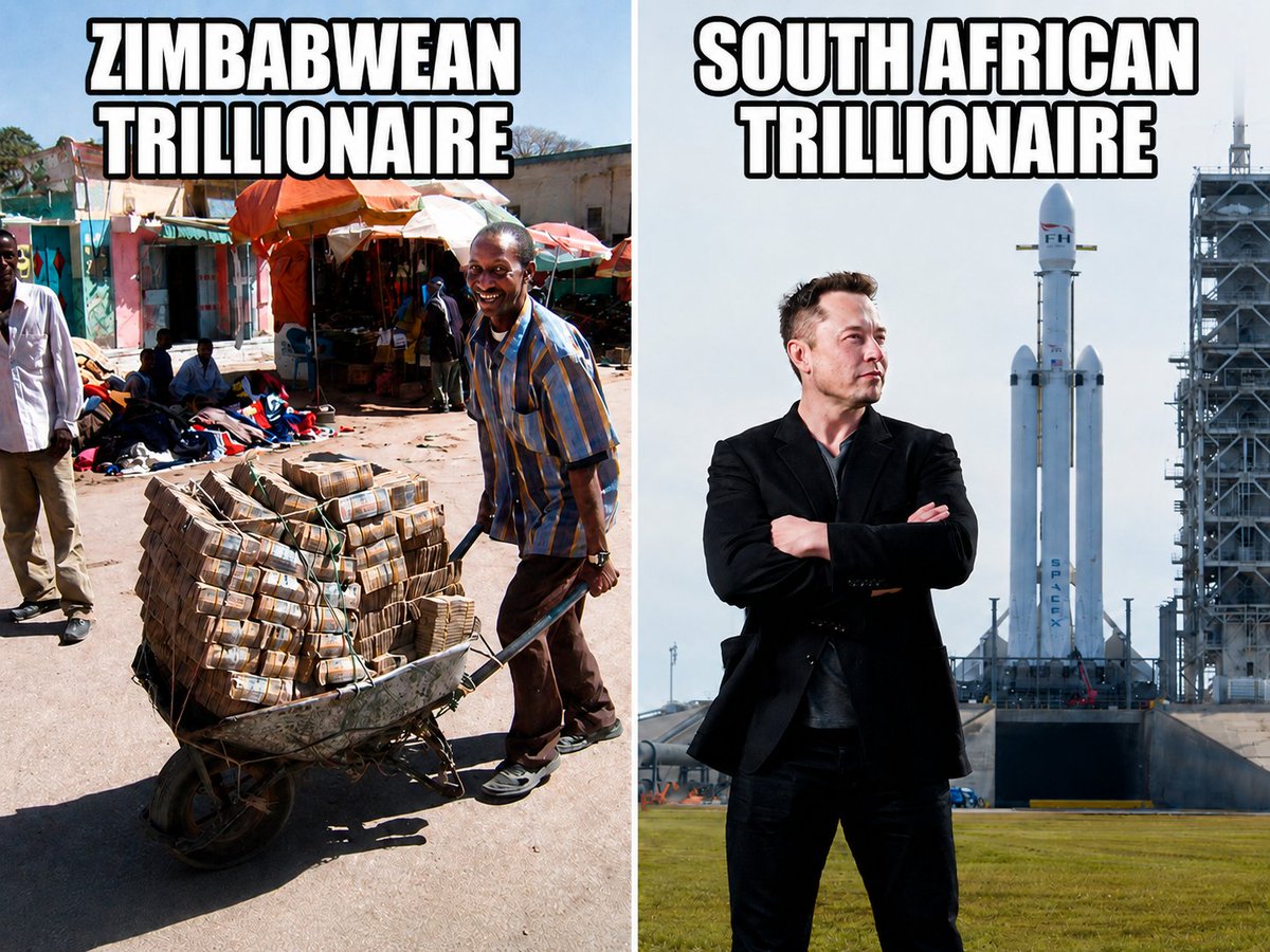 frontierindica's tweet photo. Zimbabwean Trillionaire vs. South African Trillionaire https://t.co/3vvDBr8HyB
