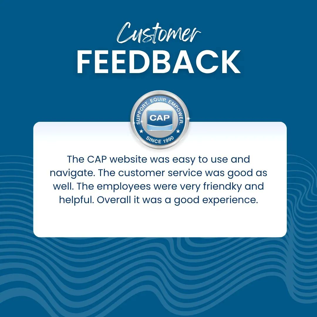 dowcap1990's tweet photo. CAP enjoys hearing from you. Here is some fantastic feedback from one of our valued customers. Thank you for your kind words – they inspire us to keep delivering exceptional service. 

#FeedbackMatters #ThankYou #DoWCAP https://t.co/0ciNWtCgvN