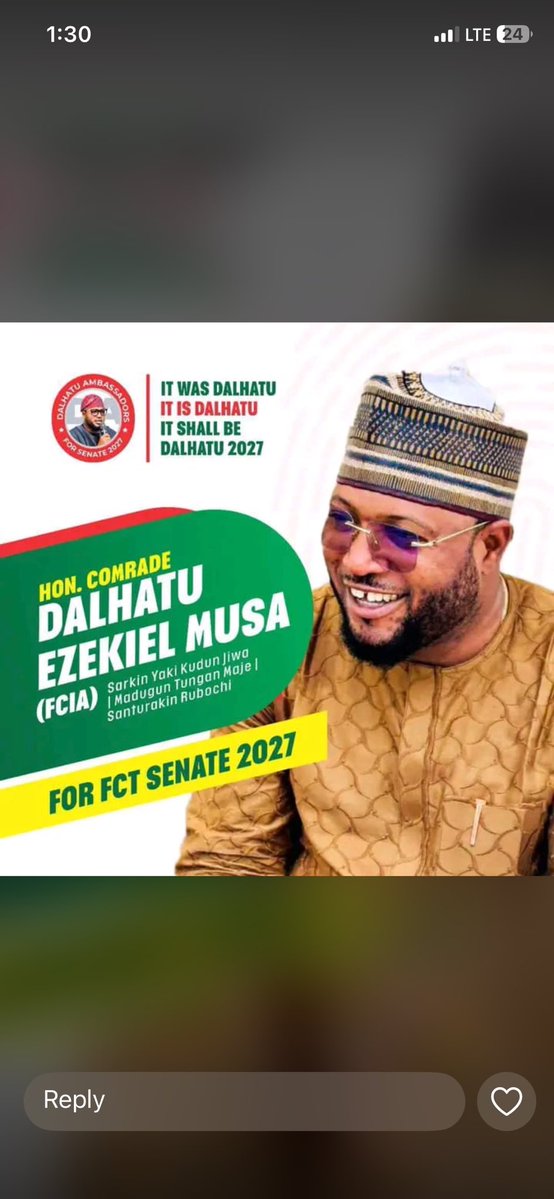 Adagazo's tweet photo. @trigottista I present to you my beloved stainless politician from FCT,the incoming senator by the grace of God @DalhatuEMusa https://t.co/nOCsEPahDM