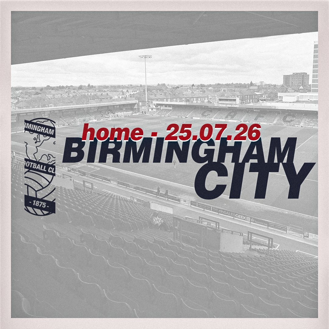 crewealexfc's tweet photo. Crewe Alexandra will welcome Birmingham City to Mornflake Stadium as part of our pre-season schedule.

🗓️ Saturday, July 25 (3pm)

👉 https://t.co/9OYQJW9iIu https://t.co/6drhrcYWle