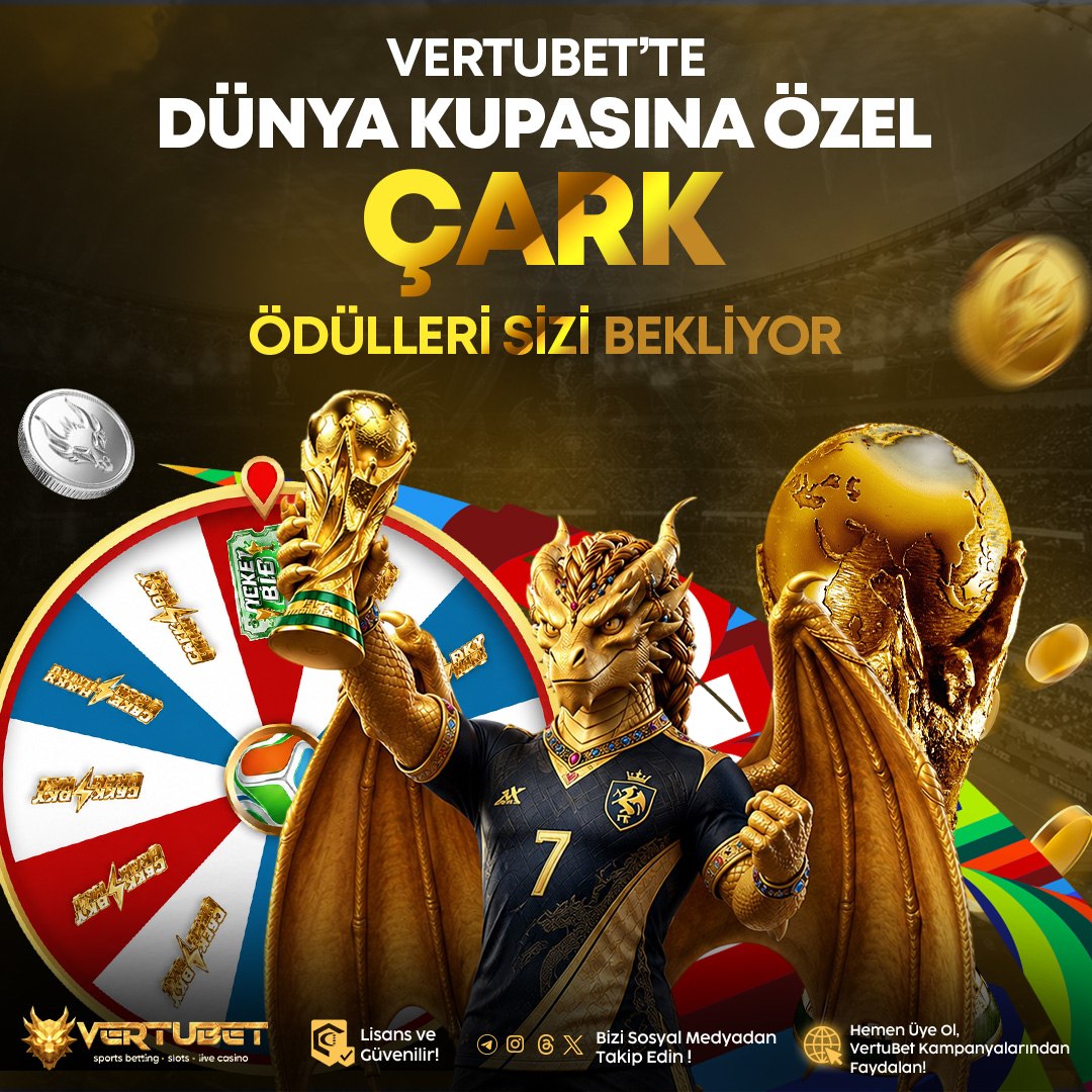 VertuBetGuncel's tweet photo. #Vertubet ile Dünya Kupası Coşkusunu Katla!

💰Oynadıkça kazan, kazandıkça çarkı döndür!

⚽️ Spor veya Casino'da Oyna

🌟 Oynadıkça Çark Çevirme Hakkı Kazan

🎁 Birbirinden Değerli Ödüllerin Sahibi Ol !

🪙 Kazandığın Ödülleri Dünya Kupası Maçlarında Değerlendir https://t.co/BhiSGji1gl