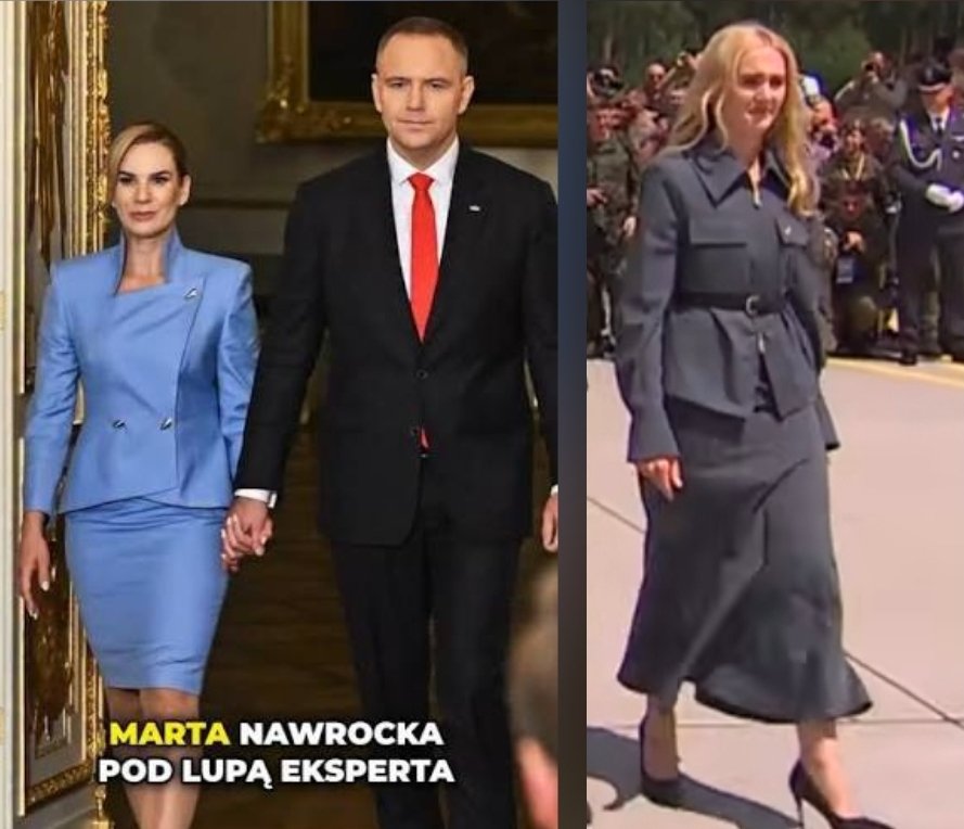 KrzychuBlues's tweet photo. Do wszystkich, którzy piszą, żeby nie być jak oni i nie krytykować!
1. Marta Nawrocka zawsze wygląda bardzo dobrze, a krytykują, dla zasady, byleby uderzyć, byle zrobić przykrość.
2. Paulina Kosiniak-Kamysz dziś wyglądała tragicznie, nie, to nie czepianie się, to fakt, wystarczy popatrzeć na relację!

https://t.co/tyyKCwgVpo za tę stylizację Pani Marty posypała się fala krytyki, ja pytam się, gdzie są dziś ci "eksperci", dlaczego nikt nie zabrał głosu i nie skomentował Kosiniakowej? Co lewactwo lubi, bo czym brzydziej, tym lepiej? 
Nie będę już połykał języka, bo nie wypada, wypada, bo póki mamy wolność słowa, to z niego korzystam!