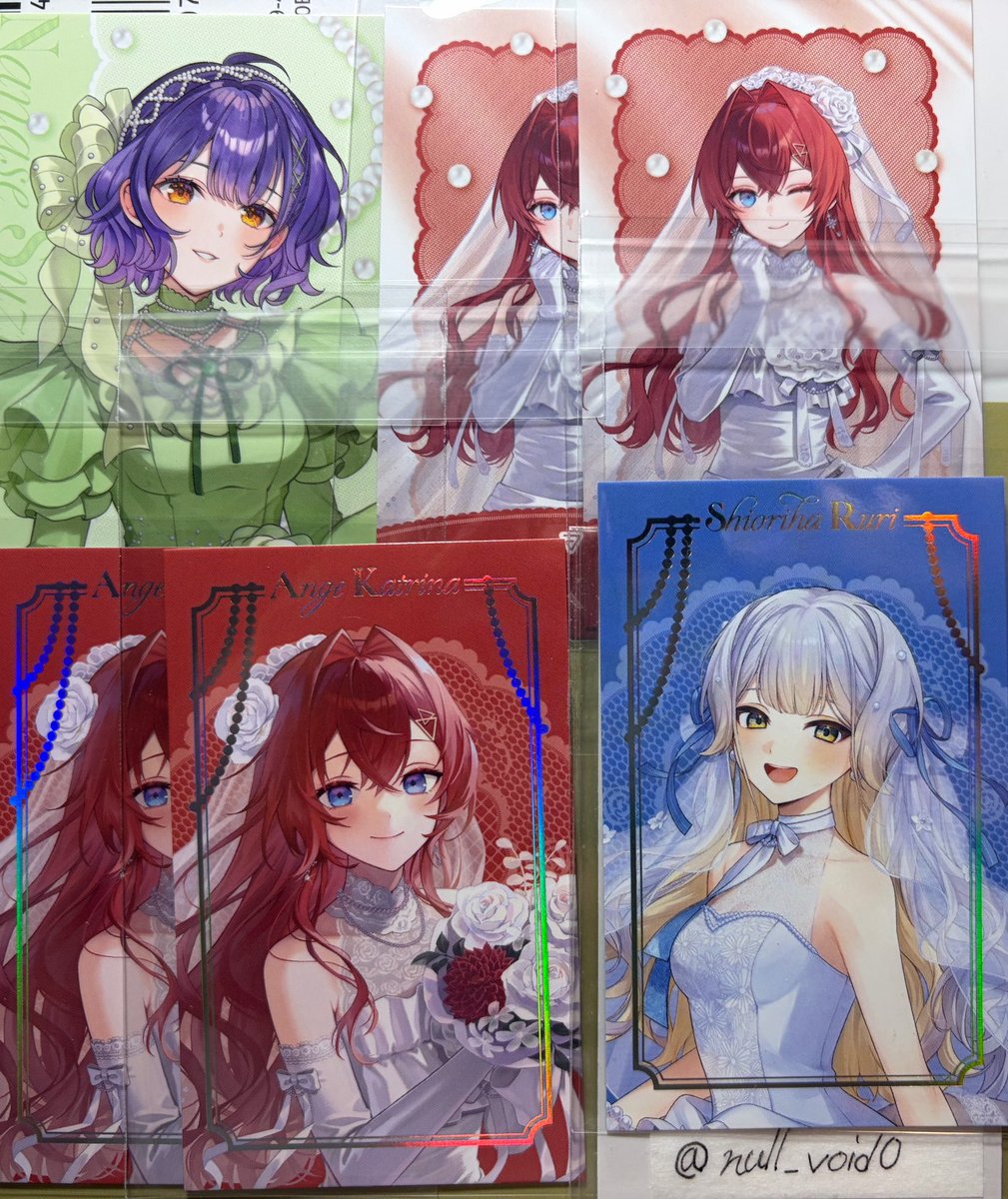 null_void0's tweet photo. 【交換】にじさんじ luminous marriage ジューンブライド 2026 ジュンブラ フォト風カード 特典 ポップアップカード

譲▶️1枚目、2枚目
求▶️同種IDの方

R⇔Rのみ
異種N⇔N🆗(同種IDカラードレス優先)

迷子防止のため複数交換希望です。お気軽にお声かけください。 https://t.co/SiGUu0zZHg