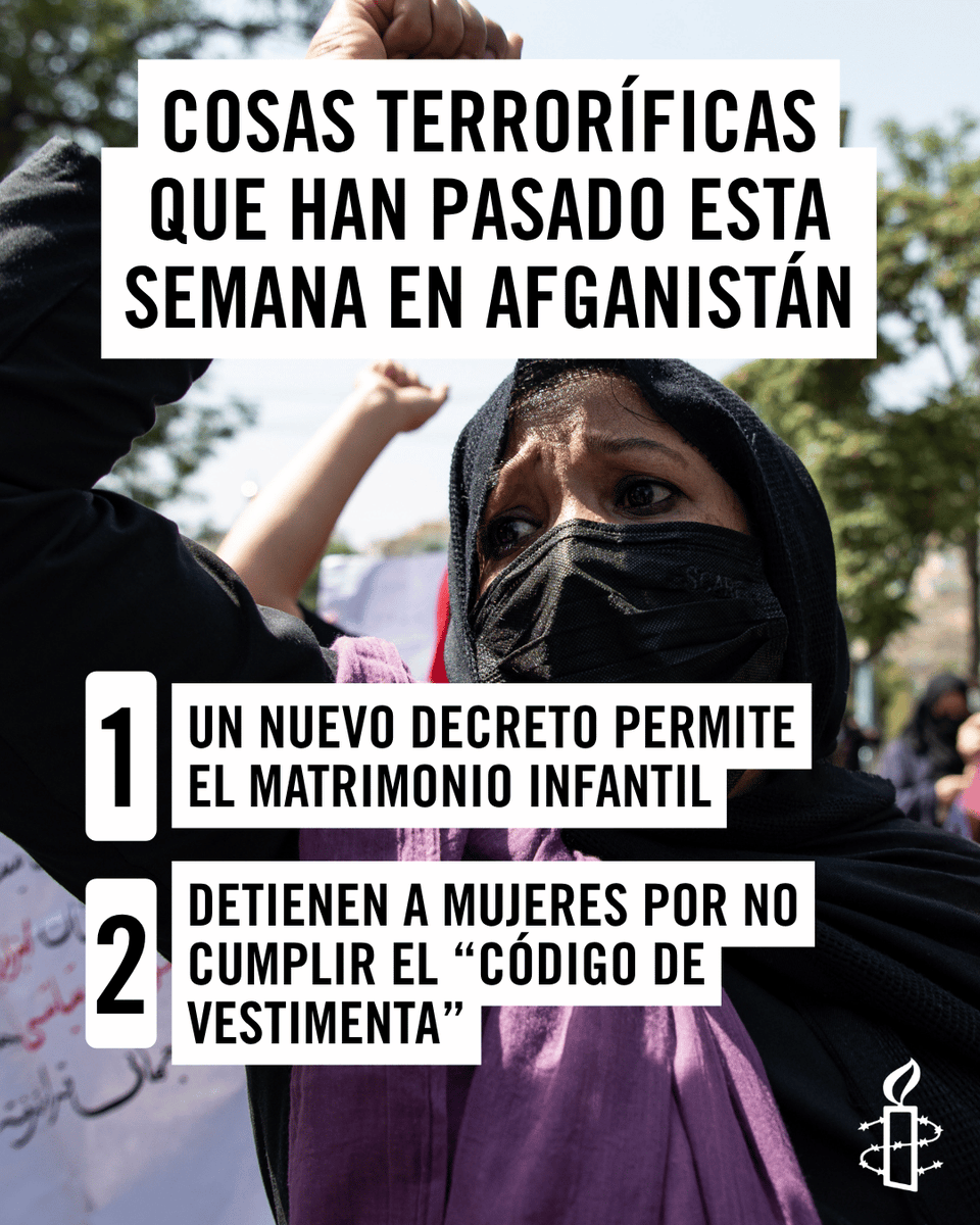 amnistiaespana's tweet photo. Dos cosas terroríficas que han pasado esta semana en Afganistán. La situación cada día es más grave. 🙏 Por favor, firma: https://t.co/unVnjln06L https://t.co/kR3wHbh8Av
