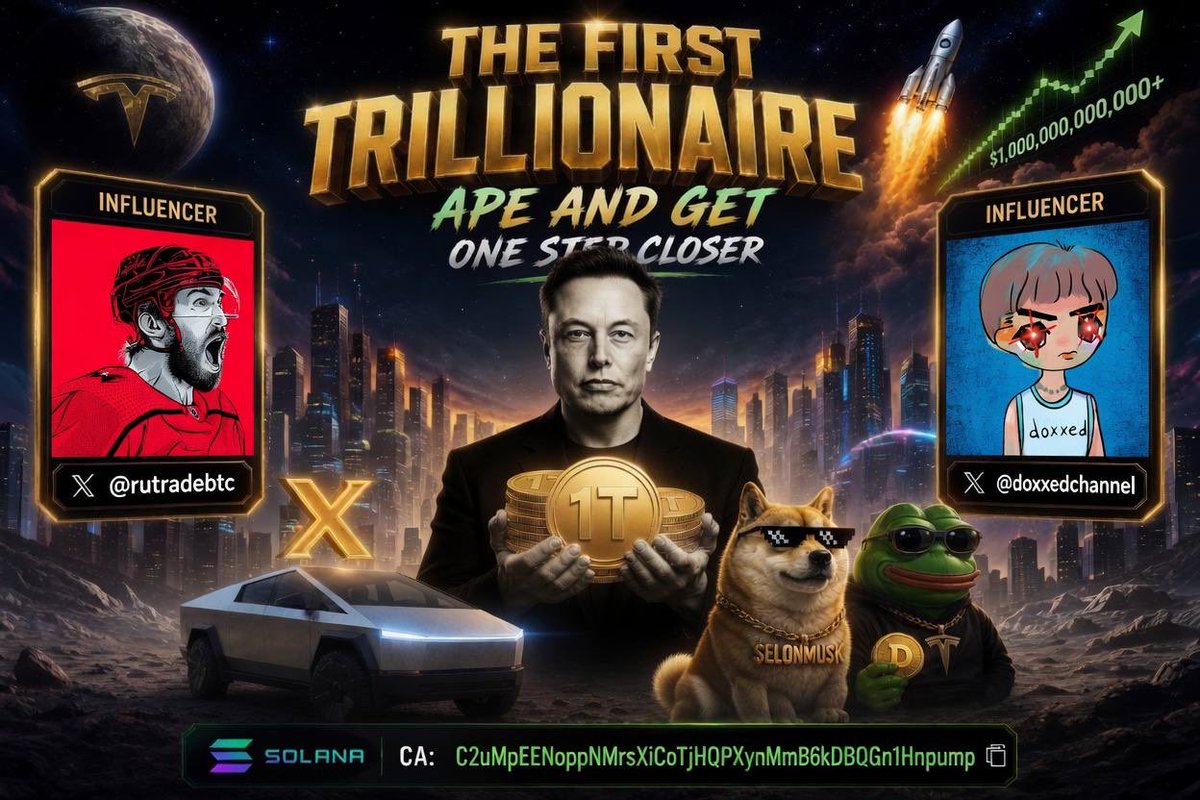 TheFirstTrill's tweet photo. @rutradebtc @DoxxedChannel take a look at $ELONMUSK on USDC. Elon is now officialy Trillionaire. https://t.co/kPORLs9peg