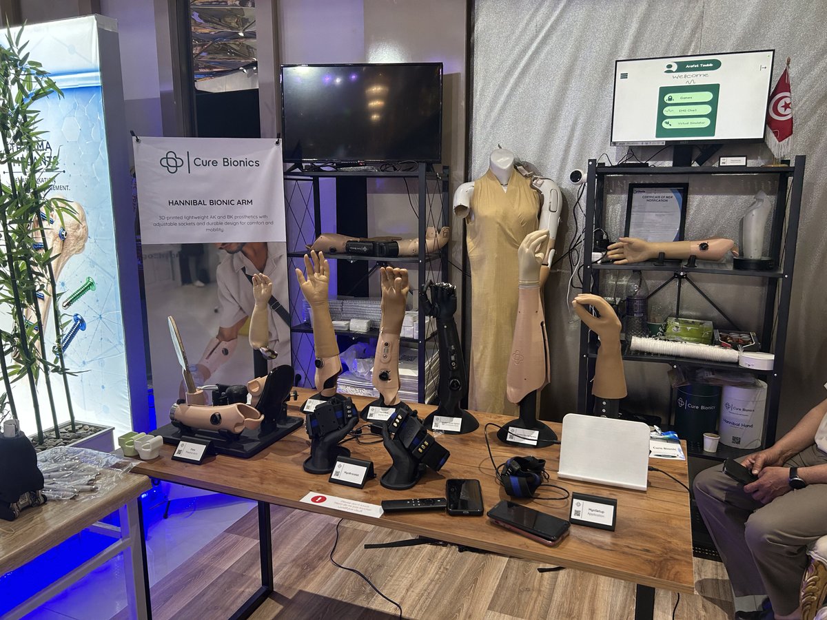 CureBionics's tweet photo. 🦾 Day 1 at SOTCOT 2026.  We met surgeons, prosthetists, and rehabilitation professionals to discuss how advanced prosthetic technologies can become more accessible across our region.  Thanks to everyone who visited our booth !

#CureBionics #SOTCOT2026 #MedTech #Prosthetics https://t.co/RmxUYB58fv