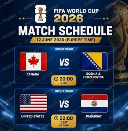 daddylive5's tweet photo. 🔥 FIFA World Cup - Friday 12th June 2026 🔥

⏰ 13:30 🥊 ONE Friday Fights 158

��� 19:00 ⚽  —  Canada 🆚 Bosnia and Herzegovina

⏰ 01:00 ⚽  —  USA 🆚 Paraguay

#FIFAcom #FIFA_World_Cup_2026 #fifacom_es #WorldCup2026 #FIFAWorldCup #FifaOnZEE5 #FifaOpenerOnZEE5 #facebookdown https://t.co/tkKTNfCVK0
