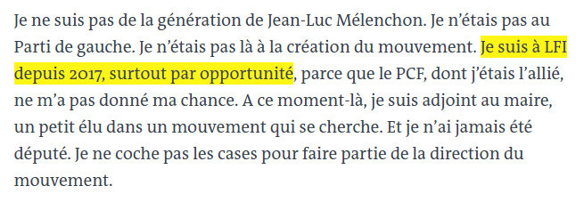 LePS_off's tweet photo. Peut-être que Stéphane Peu, terrifié pour sa circonscription, peut lui aussi rejoindre LFI par opportunité https://t.co/eqKGTnSsaC