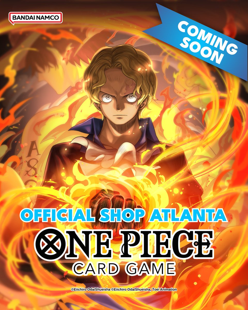 OPMerchandise's tweet photo. The One Piece Card Game Official Shop opening up a permanent location in Georgia!

Location: Mall of Georgia, 3333 Buford Dr, Buford, GA 30519
Opening Date: TBA

#OnePiece
#OnePieceCardGame https://t.co/0NKQEpQ3V8