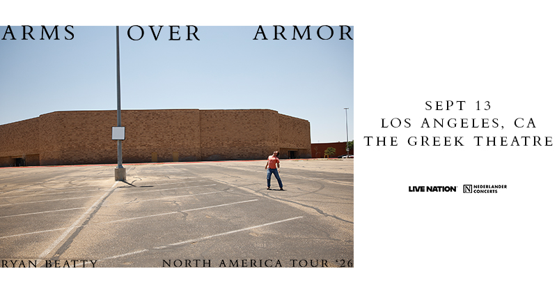 Greek_Theatre's tweet photo. Just announced ✨ #RyanBeatty is bringing the Arms Over Armor Tour to the Greek on September 13! Tickets go on sale Thursday, June 18 at 10AM https://t.co/3bpmKIdgl5 https://t.co/XmtvDBTukP