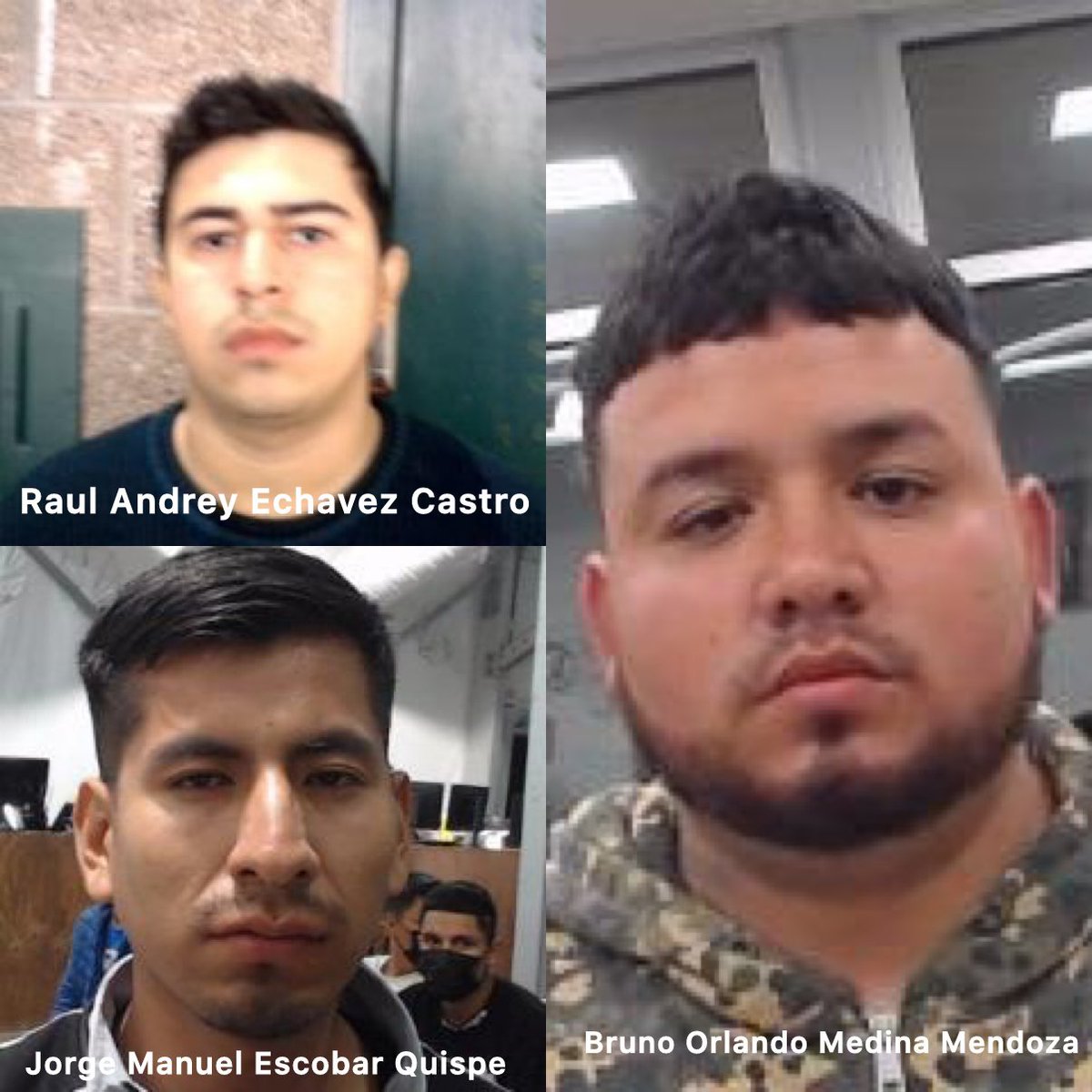 libsoftiktok's tweet photo. EXCLUSIVE: DHS confirms to us that three men arrested in a Connecticut s*x sting operation for trying to meet with minors for s*x are ILLEGAL ALIENS who were released into our country by the Biden admin.

Bruno Medina Mendoza, Peru
Jorge Escobar Quispe, Peru
Raul Echavez-Castro, Colombia

ICE has lodged detainer requests and are asking Connecticut Sanctuary politicians NOT to release them back onto the streets.

Mendoza has a criminal history that includes arrests for assault and child neglect, while Castro’s criminal history includes an arrest for disturbing public peace.