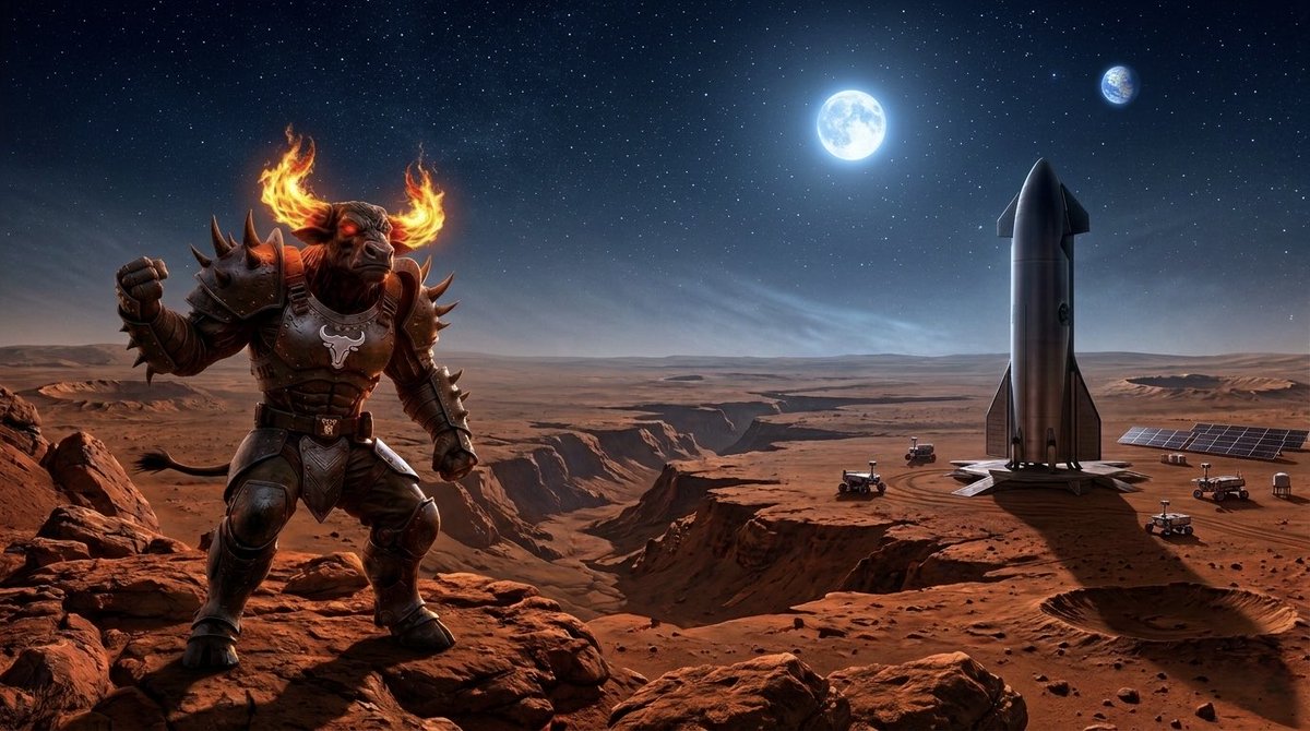 sunbullsol's tweet photo. We broke the Earth algorithm, so we took the ritval to Mars. 

Sunbull isn't just a memecoin—it's a SpaceX level takeover. $spcx https://t.co/ehLSPX6GvY