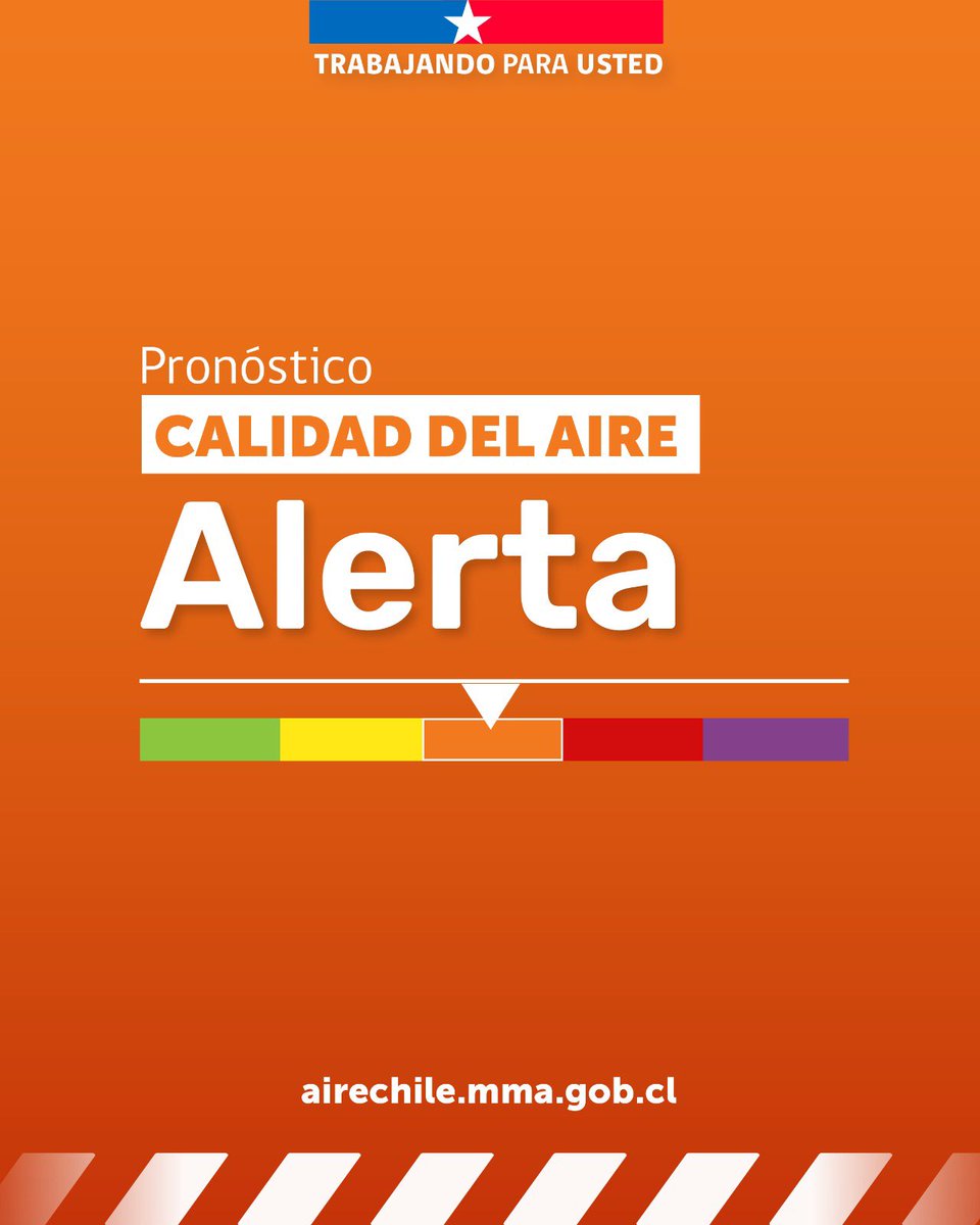 MMAaysen's tweet photo. La @DPRAysen declara que para este sábado 13 de junio, el pronóstico de calidad del aire en Coyhaique será
ALERTA
📌 Infórmate sobre el estado de la calidad del aire, restricciones y medidas preventivas en:
https://t.co/X1UJBZFxVv
https://t.co/M5OmOYNysJ https://t.co/SQXWef26Uk