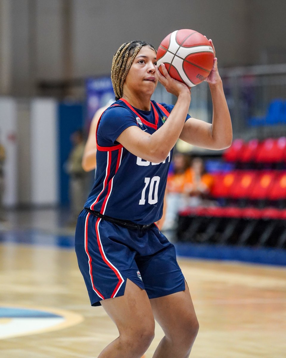 usabjnt's tweet photo. Entering the 4th with a 6️⃣0️⃣-point lead 😤

End 3Q: 🇺🇸 98 | 🇵🇾 38

📺 https://t.co/N7j64yYu4k
🇺🇸 #USABWU18 x #U18AmeriCupW https://t.co/7i3kN8qwhO