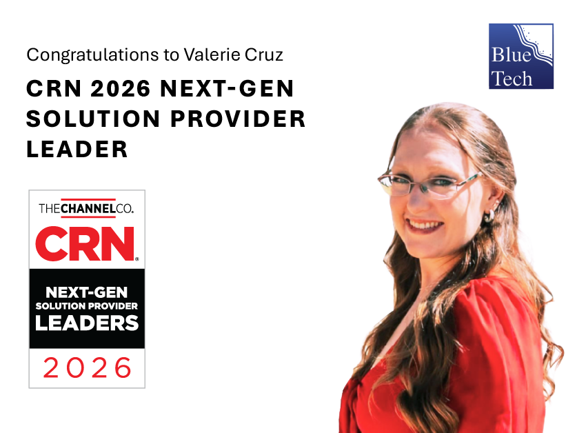 BlueTechInc's tweet photo. Congrats to Valerie Cruz on being named a 2026 CRN Next-Gen Solution Provider Leader! Over her 9 yrs with Blue Tech, Val has consistently driven success for our federal customers. We're proud to see her recognized among the channel's rising leaders. https://t.co/aaNjKSf4Ts https://t.co/tCV4ODLlDh