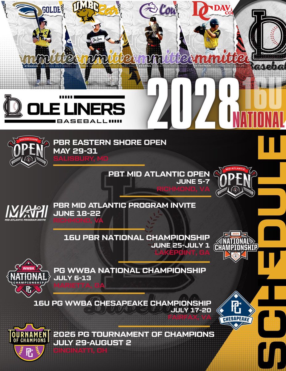 LDwilson35's tweet photo. Starting the summer off on a positive note with @Ole_Liners2028, @JJenkins_33 and @CoachG_MD. This is the Schedule for the rest of the summer! https://t.co/M5zZOfuYM5