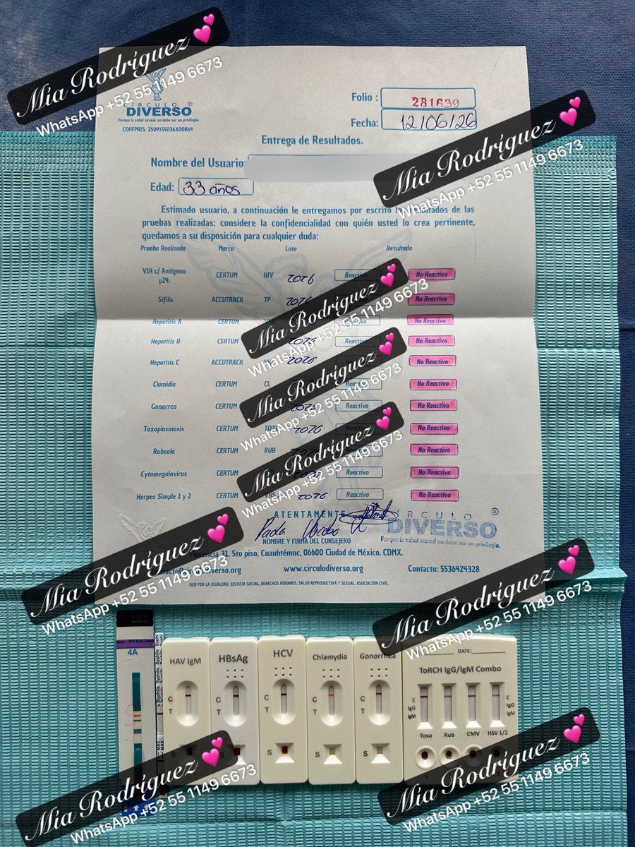 miasr444's tweet photo. ¡Hola, amores! 💚  

Les comparto mis estudios trimestrales de ETS negativos.

Recuerden que también cuento con esquemas de vacunación completos de Gardasil 9 (VPH) y Herpes Zóster.  

Feliz tarde. 💕
Besos, 
Mía Rodríguez 💋 https://t.co/rKtcR6wbpB
