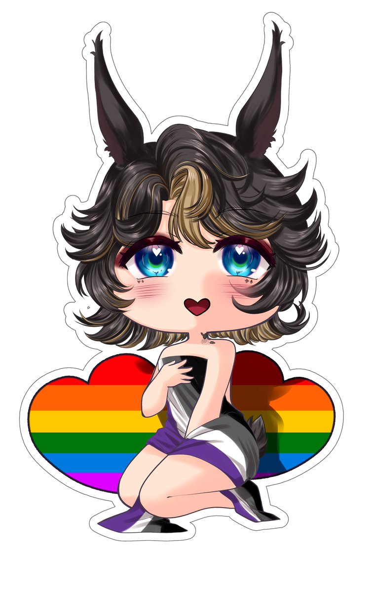 UruPon24's tweet photo. Heute Onstream haben wir einen Pride Chibi gezeichnet
@Kazuumiie_ hat sich als Tribut gemeldet und eine Flagge gewählt.

Ich würde gern diesen Monat noch so 1 oder 2 Pridechibis zeichnen. Ihr könnt euch hier drunter mit Flagge und Chara melden, dann such ich mir jmd aus :3 https://t.co/bw2oUa7Oz9