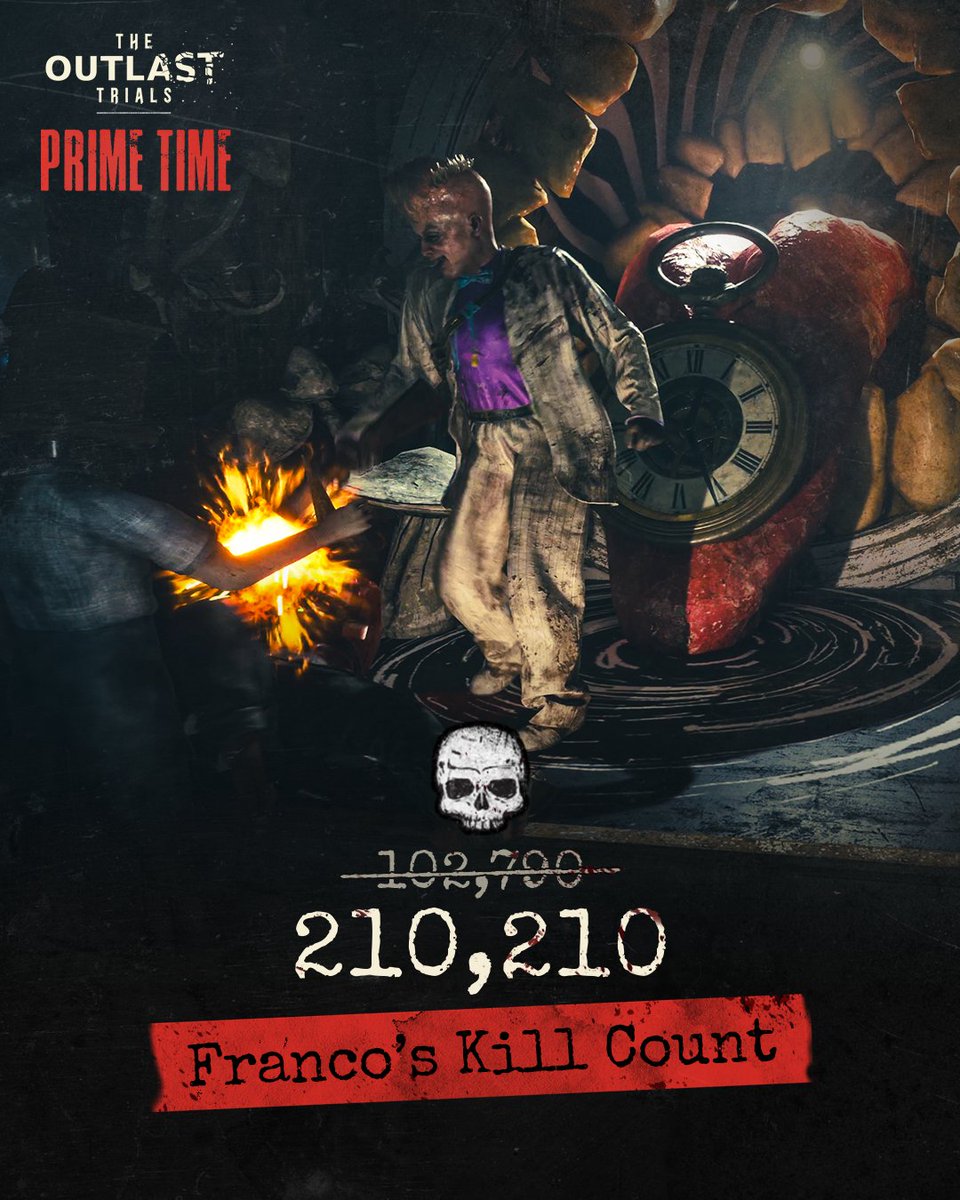TheRedBarrels's tweet photo. Liliya se baigne dans le sang des Réactifs, prosternez-vous devant votre Messie! 💀 Coyle, Gooseberry, Franco et les jumeaux Kress sont à la traîne, mais tous ces décès ont la même cause pendant Prime Time! Profitez de cette thérapie jusqu'au 16 juin 👁️ https://t.co/pW3cqBsmp0