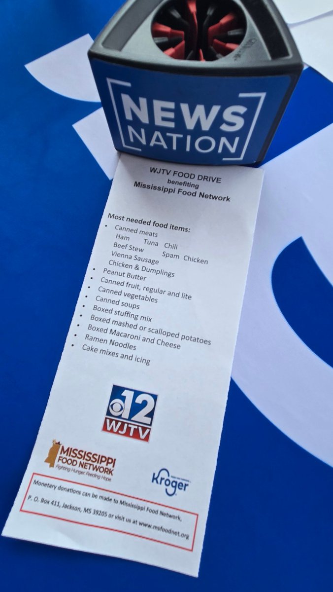 JeffSilberblatt's tweet photo. Founder's Day 2026 for WJTV-12 and Nexstar Media Group. Collecting food for the Mississippi Food Network. This is how Nexstar  serves the communities where we operate.
@NXSTMediaGroup @WJTV
#nexstarnation https://t.co/osGCC8NLQl