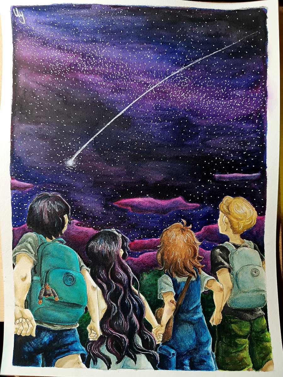 nigra_umbra's tweet photo. I finally finished it: the cover for my Isokania fanfic: Contemporary Memories in a Cracked Mirror (or CM2)!
It's a watercolor painting of little Theophil, Isolde, Kakania and Heinrich. UuU

You can read it here:
https://t.co/74irZqX2Xk https://t.co/c7z94jUCdx