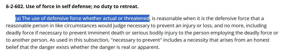 CrowTPotkin's tweet photo. @littlefoxnev This is not the case in Wyoming statute. https://t.co/72Wp2bnOJj