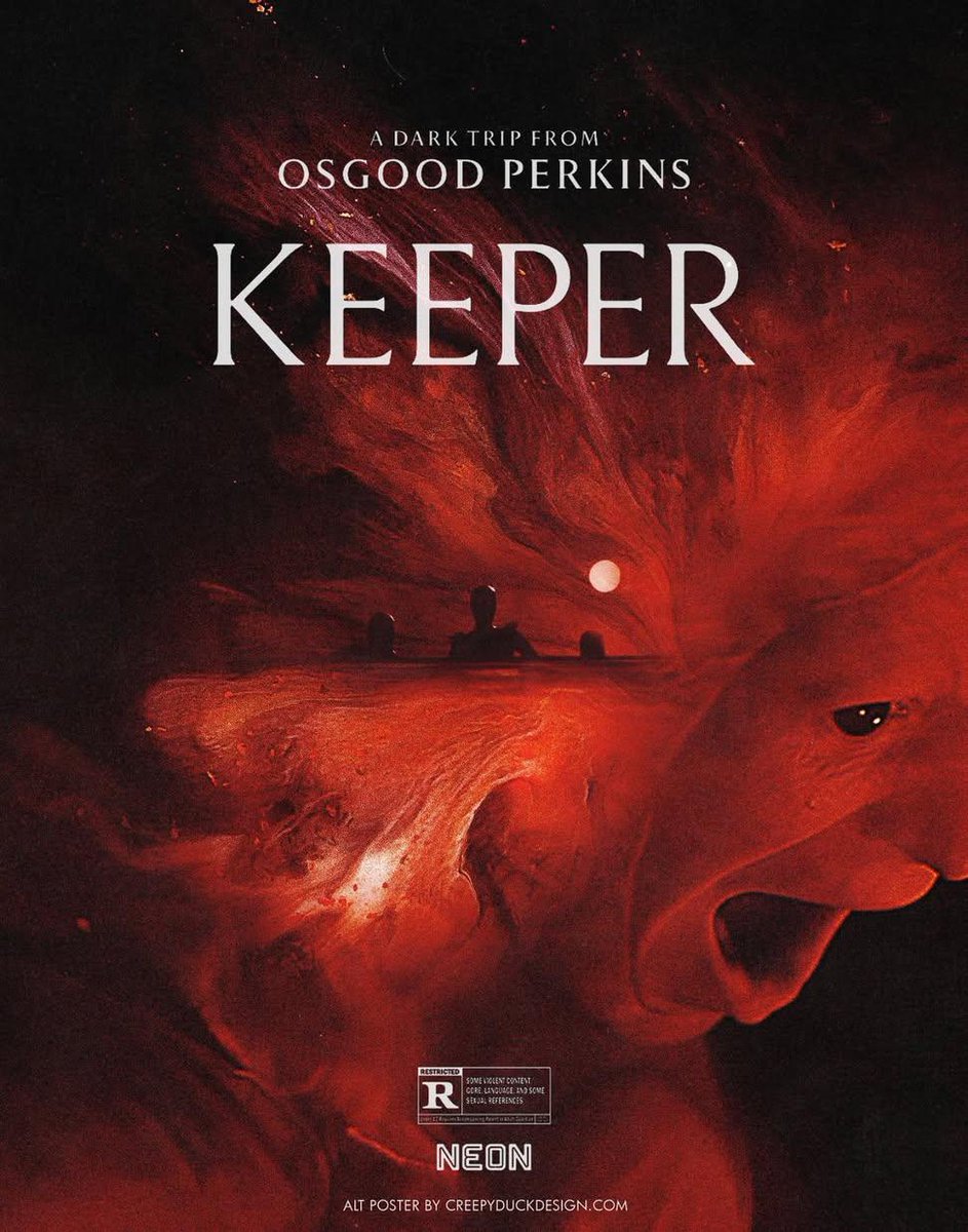 Word_Is_My_Bond's tweet photo. #NowWatching
Keeper 2025
(224)
#FilmTwitter
#FilmX
#Bluray
#FirstWatch
#TheHorrorTheHorror
#SummerFlickFest26
#SoIStartedBlastingTheSoundsystem
Poster Art By: @creepyduckart https://t.co/aIzJTe2eiC