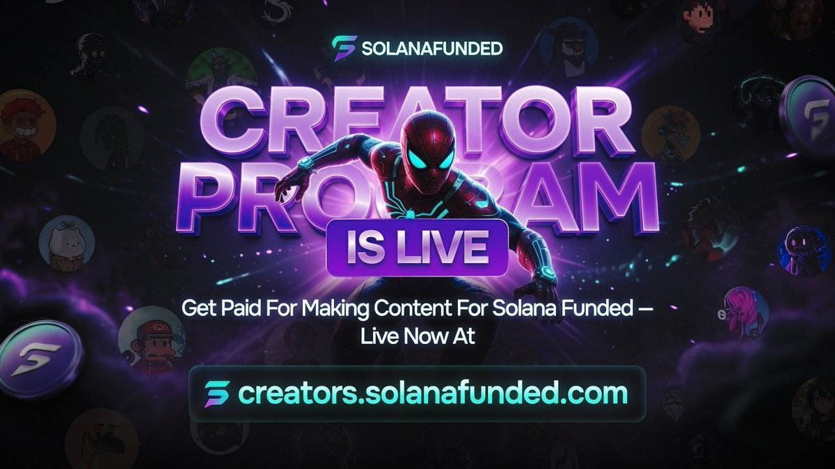 paop9233's tweet photo. For a long time, Web3 creators have mostly relied on hope.

Post consistently. Stay active. Maybe opportunities come later.

That’s why the approach from @solanafunded feels different.

Instead of leaving creators guessing, the Creator Program gives a clearer structure with campaigns, rewards, affiliate incentives, and progression as you grow.

The idea feels simple:

Create valuable content.
Help ecosystems grow.
Get rewarded for real contribution.

As creator economies continue expanding in crypto, programs like this could become much more important.