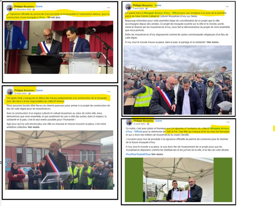 dobsky33's tweet photo. Je vous présente Philippe Bouyssou le maire communiste de cette commune: 
Philippe prépare la construction de la mosquée.
Philippe fête l'Aïd et délivre le permis de construire de la, mosquée. 
Philippe pose la première pierre de la mosquée... https://t.co/qjq0SszNAZ