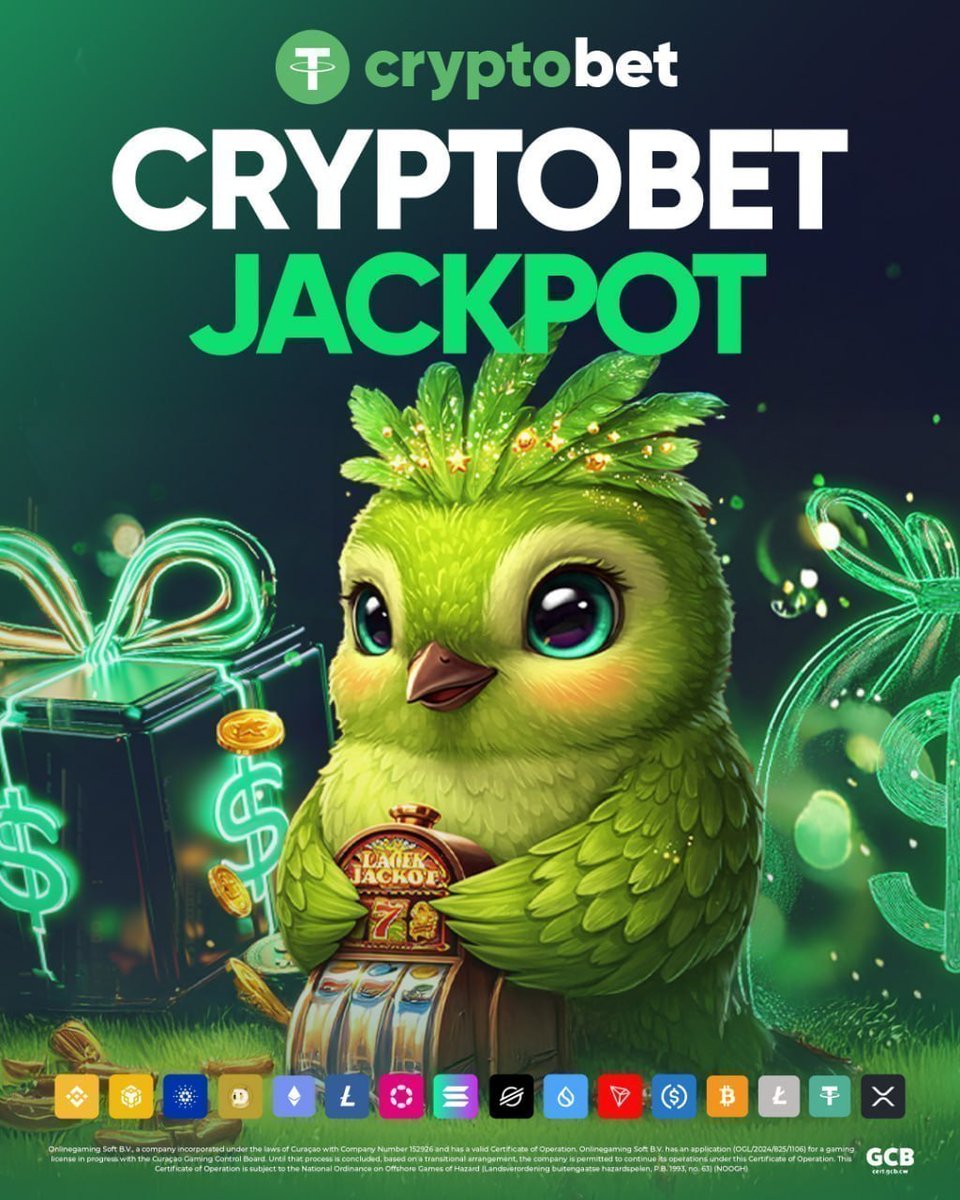 cryptobet_main's tweet photo. 🍀💚#Cryptobet Jackpot Is Calling!

Every spin brings a new opportunity to win big. Step into the exciting world of #Cryptobet Jackpot and let luck be on your side!

Are you ready for your next big win? 🍀 https://t.co/4bw9JQ09Bz
