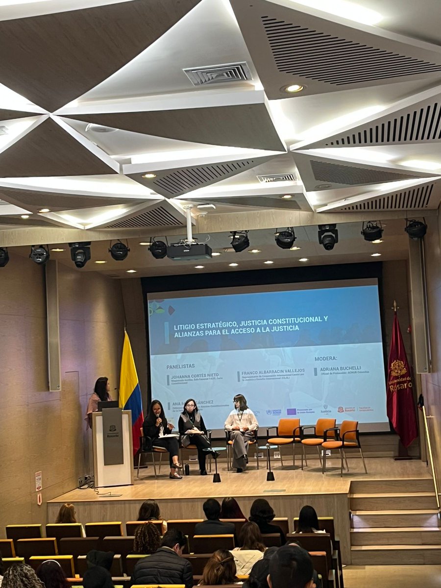 AcnurColombia's tweet photo. Poniéndole el alma a lo que hacemos. ❤️

En lanzamiento de la Red ALMA con @CorpOpcionLegal, @URosario, @Juris_urosario, una apuesta para fortalecer el acceso a la justicia y la asistencia legal a las personas desplazadas forzadamente y apátridas. 

Con el apoyo de @eu_echo https://t.co/rMoIIVawIb