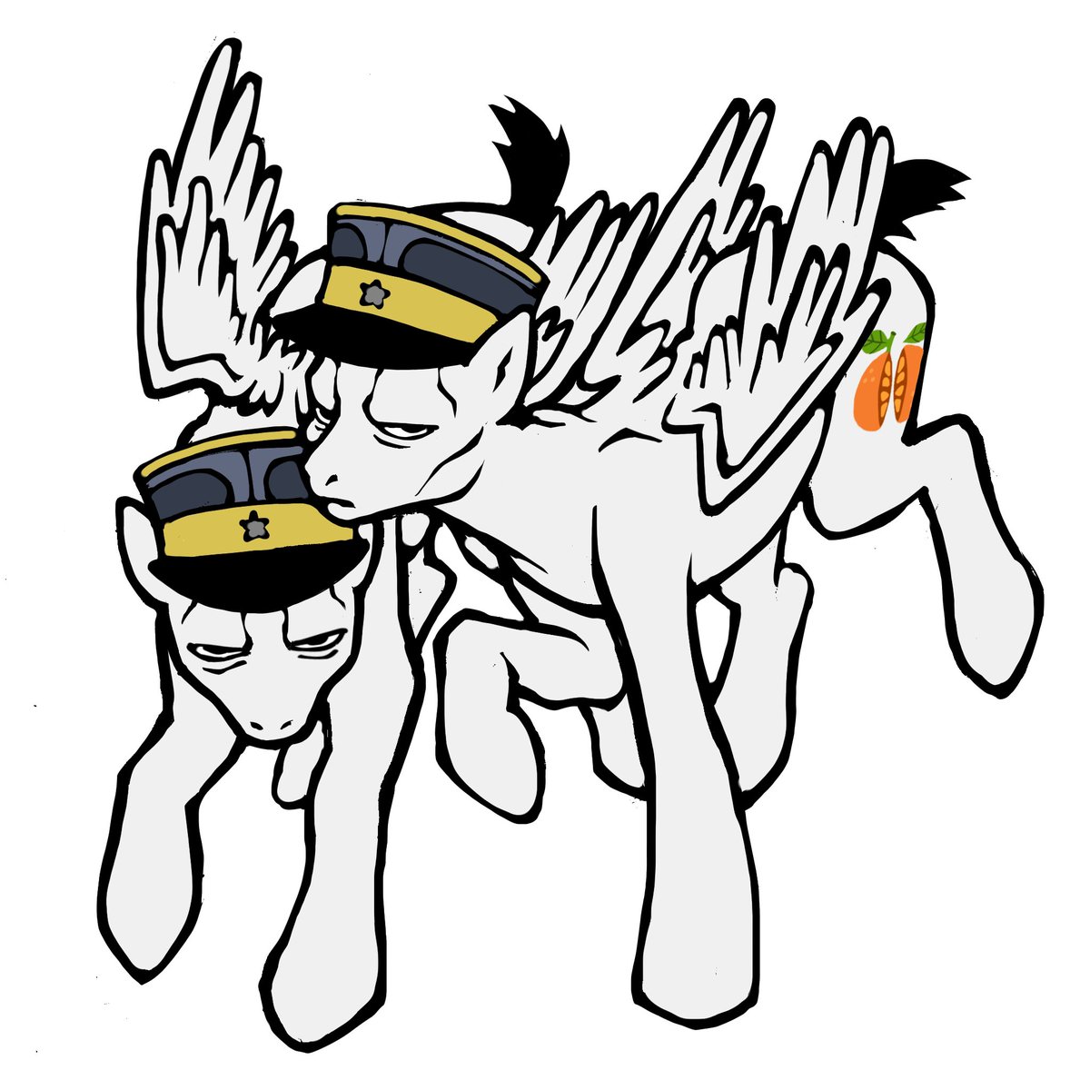 konehelvetista's tweet photo. the meanest pegasus twins in ponyville https://t.co/6ox64YP4hF