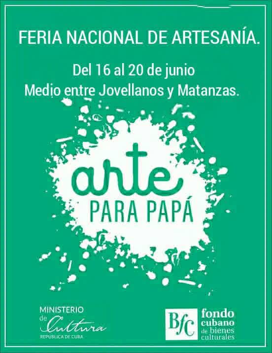 jessimatanzas5's tweet photo. FERIA NACIONAL DE ARTESANÍA 
 "ARTE PARA PAPÁ"
📆 Del 16 al 20 de junio.
Medio entre Jovellanos y Matanzas.
⏰️ De 9:00 A.M. a 4:00 P.M.
Podrán encontrar calzado, orfebrería, vestuarios, accesorios entre otras ofertas.
#Radio26 https://t.co/QdQhYSxIM5