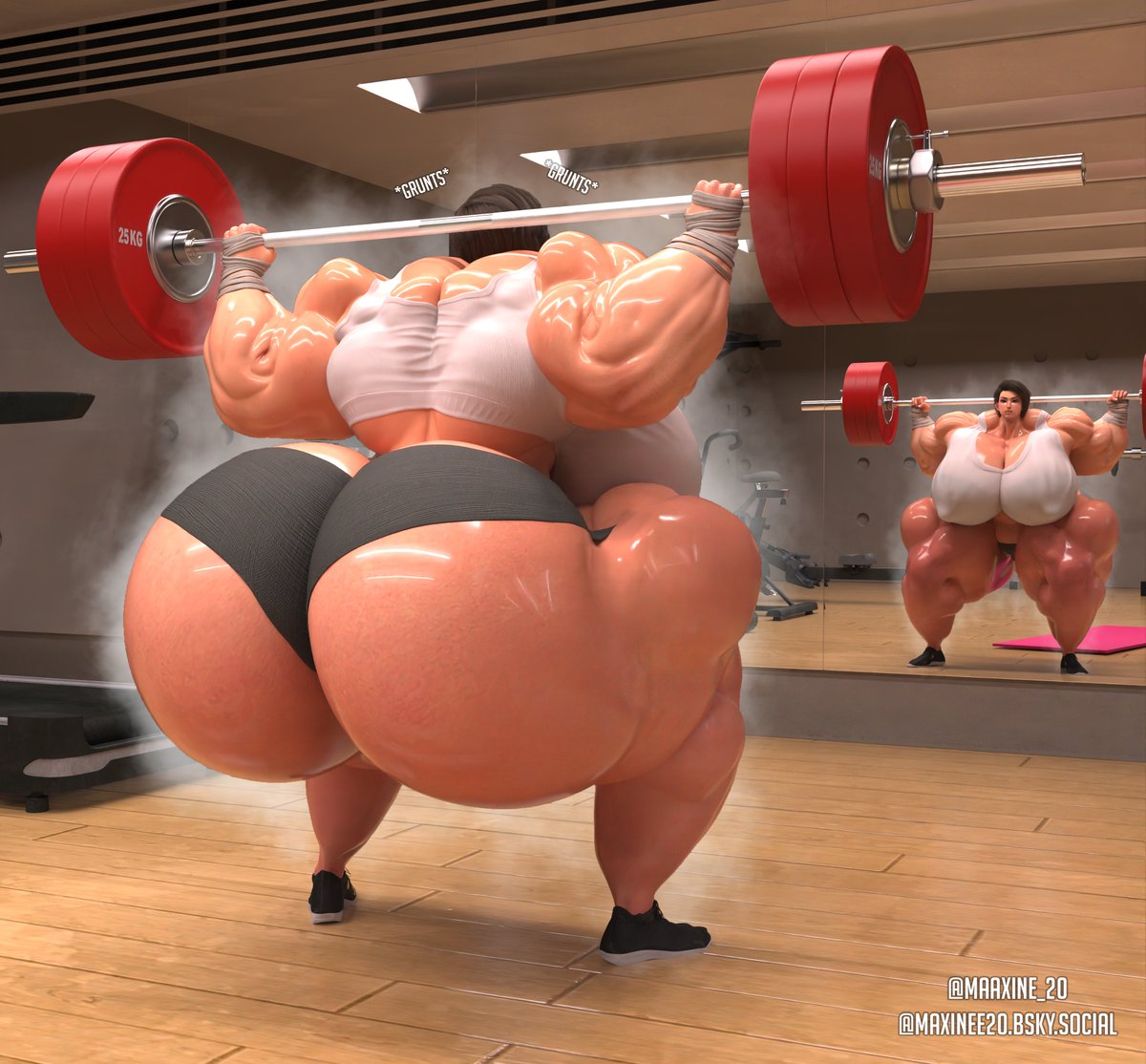 Maaxine_20's tweet photo. + different angles of the first picture 🍑✨
#3d #fmg #thicc #swole #buff #muscles #bigboobs #bigbutt #curvy #oc #muscularfemale #bulk https://t.co/0maV5i7J94
