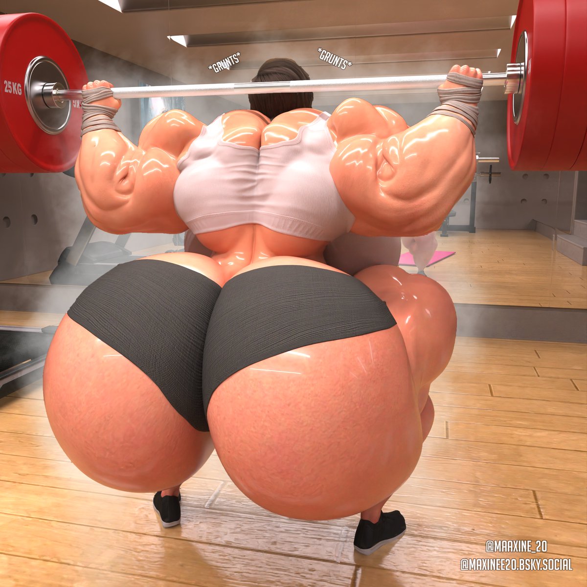 Maaxine_20's tweet photo. + different angles of the first picture 🍑✨
#3d #fmg #thicc #swole #buff #muscles #bigboobs #bigbutt #curvy #oc #muscularfemale #bulk https://t.co/0maV5i7J94