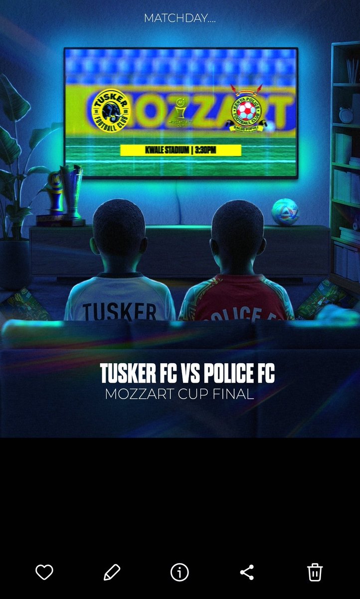 DavidGatbe48639's tweet photo. MOZZART BET CUP FINALS .
#MOZZARTBETCUP
@tusker_fc 
@PoliceFCKE 
@mozzartbetkenya 
#kefootball https://t.co/qD9AUNZ1pM