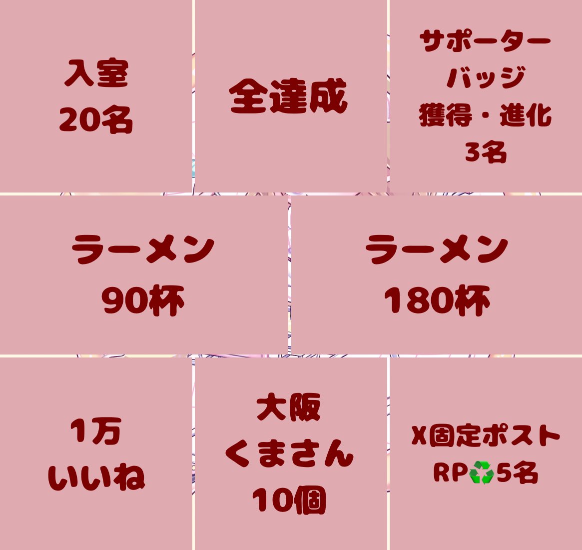 achan_reality61's tweet photo. 🔴6/13（土）18:00- パネル開け🖼️

本日の企画はこちら💁

初のパネル開け、達成できるか…！？

ぜひとも新しく描いていただいたイラストを
みんなにお披露目したい…💭

沢山の応援をよろしくお願いします💛

#おはようＶライバー
#REALITY6月のフォロー祭り https://t.co/e1OjJCzZK8