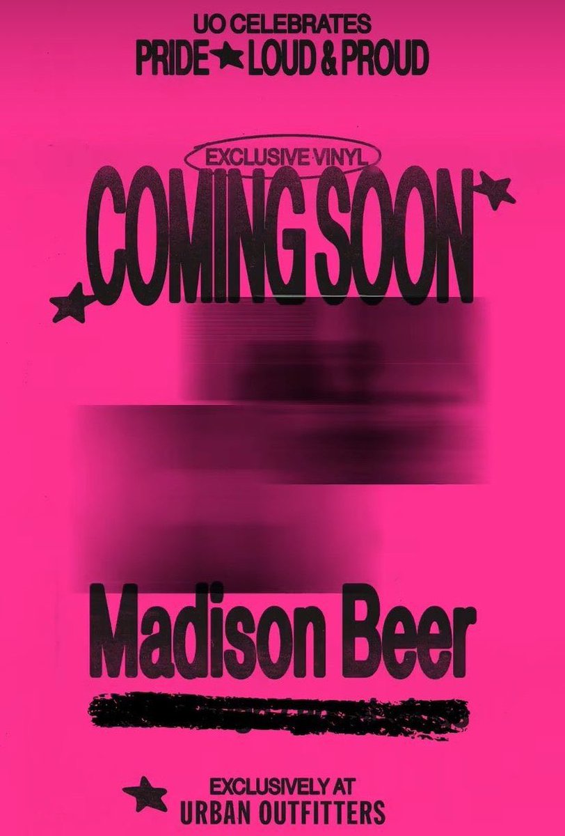 MadisonNationHQ's tweet photo. 🚨@UrbanOutfitters will be releasing an exclusive collection of UO-Exclusive Pop &amp; Rock Vinyl Records to celebrate Pride Month! 🏳️‍🌈

Sign up with the link below to be notified when it drops! #MadisonBeer 

🔗 https://t.co/pt40HO1HDv https://t.co/Lyt7vndBGw