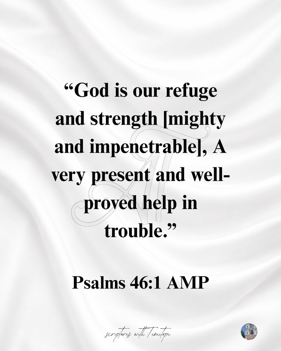 TemitopAdepoju's tweet photo. You are always there
Day 163/365
“God is our refuge and strength, a helper who is always found in times of trouble." Psalms 46:1 HCSB
#scriptureswithtemitope #averseperday #allnations
#EXPLOREPAGE #fyp https://t.co/9fVCLI5Fk8