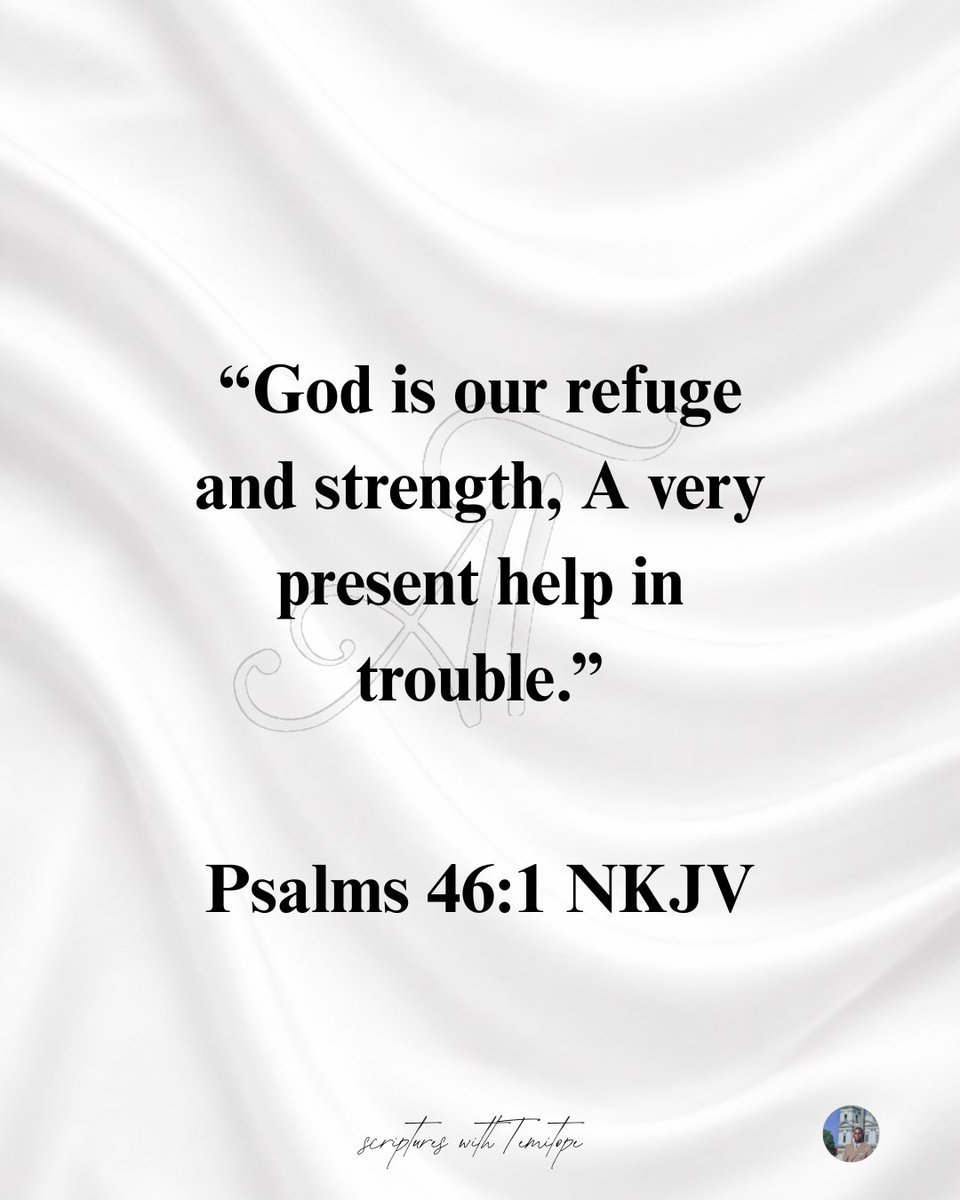 TemitopAdepoju's tweet photo. You are always there
Day 163/365
“God is our refuge and strength, a helper who is always found in times of trouble." Psalms 46:1 HCSB
#scriptureswithtemitope #averseperday #allnations
#EXPLOREPAGE #fyp https://t.co/9fVCLI5Fk8