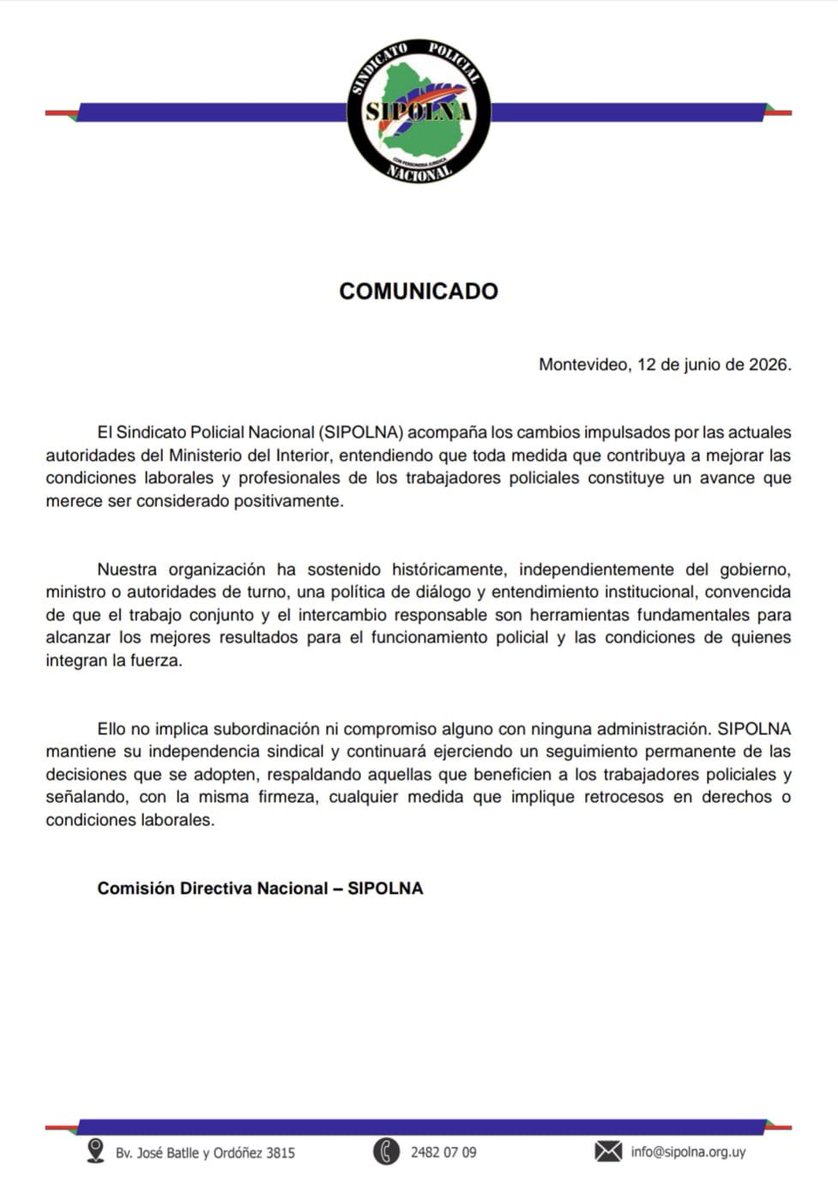 SIPOLNA's tweet photo. COMUNICADO https://t.co/kXmwDNdRdg📄 https://t.co/1XLzBjMYp1