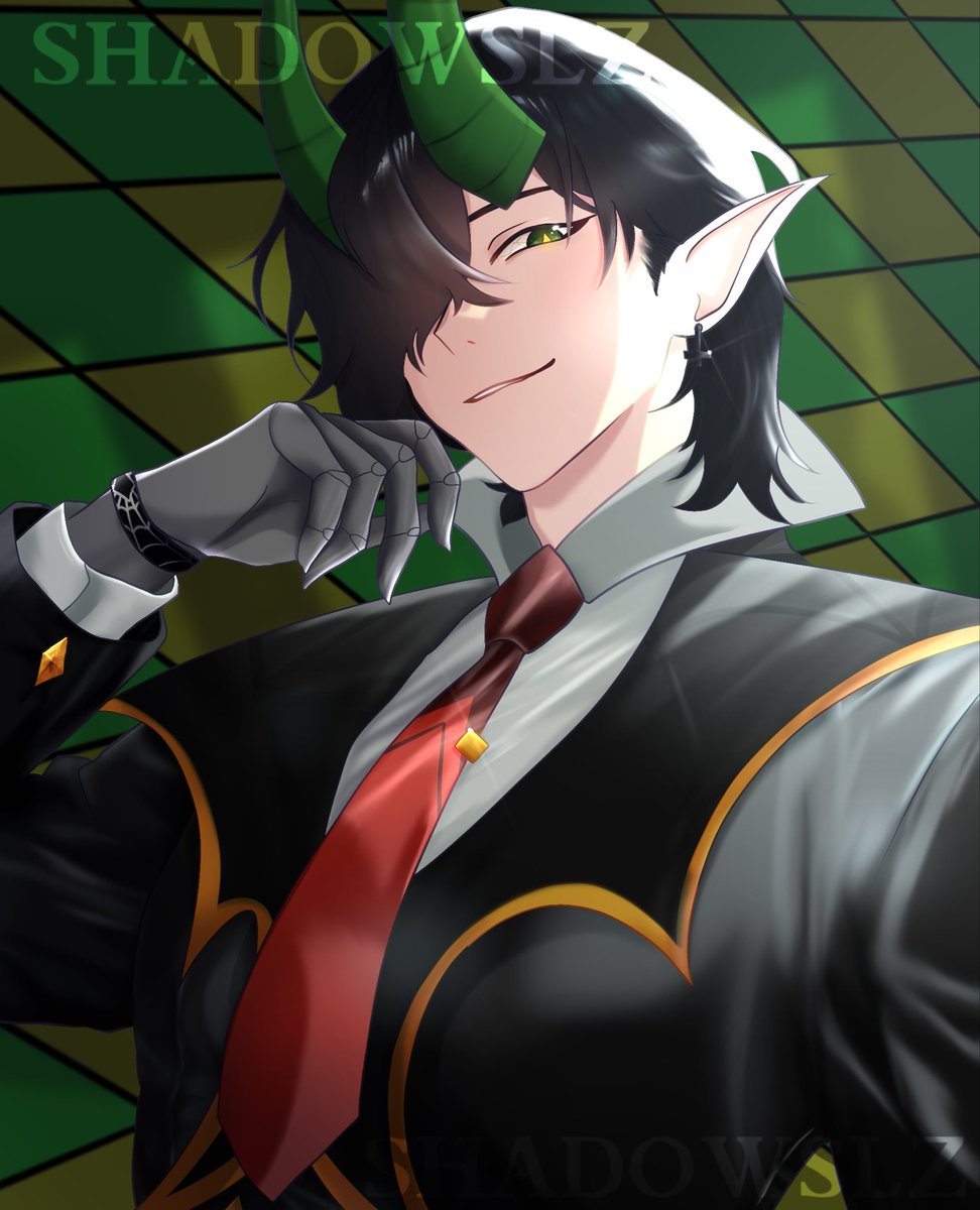 ShadowSLZog's tweet photo. Henry ; Big Money Man (OC by : Smiling _ Demon) #art #fanart #anime #vtuber https://t.co/G4Fqk7Jo7P