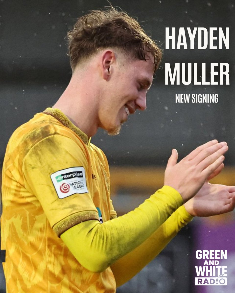 GandWRadio's tweet photo. Welcome to Yeovil, Hayden!

We look forward to seeing you celebrate in front of the Thatchers in green and white this time 😉

#YTFC 💚 https://t.co/20tkRWk29W