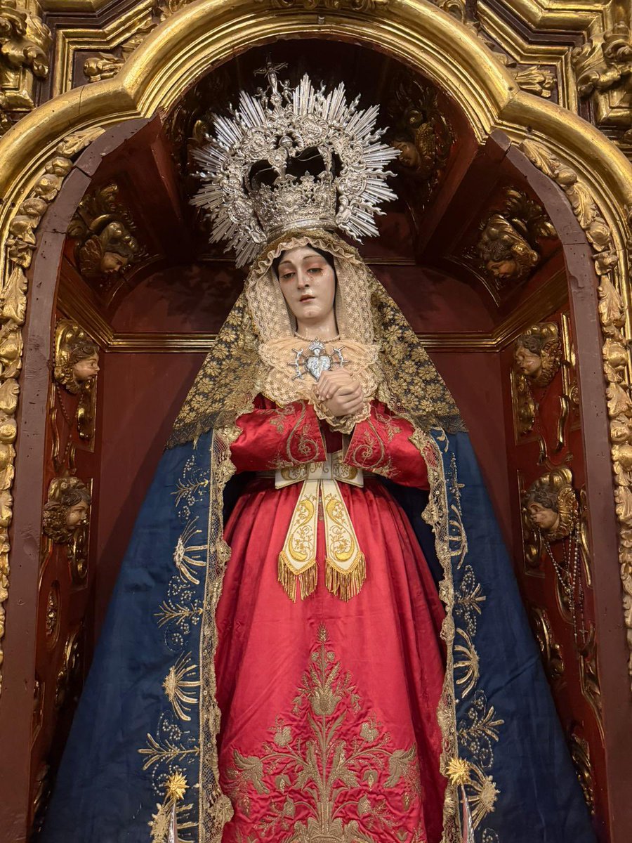 ArchCarmenSF's tweet photo. Nuestra Señora de los Dolores ataviada para la celebración de la Solemne Novena en Honor a Nuestra Señora Señora del Carmen Coronada, Patrona de San Fernando y la Armada que tendrá lugar del 7 al 15 de julio. https://t.co/OLX3KZEL2Y