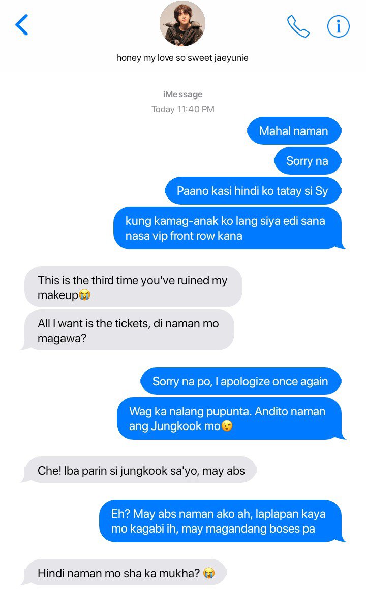 sairensaint's tweet photo. #heejake one tweet au 

sino nag sabi na hindi ko kamukha si jungkook? https://t.co/aZHHDy5NKA